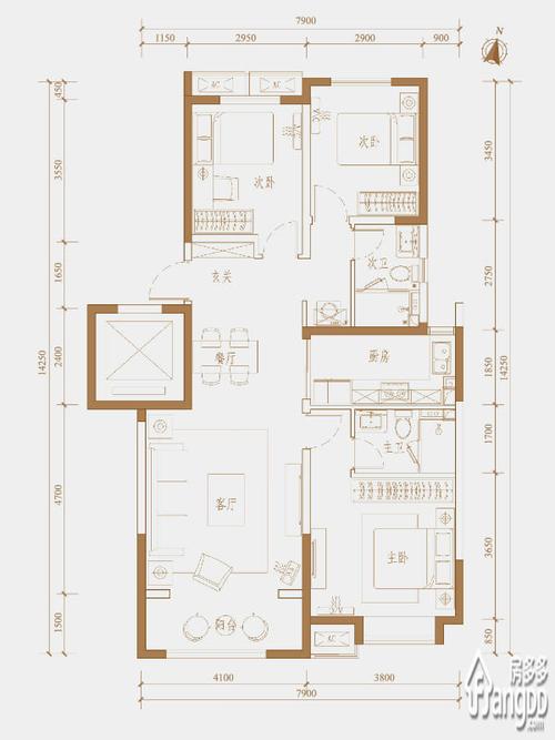 保利金香槟户型图