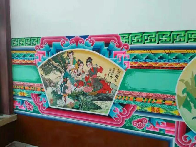 山西朔州鹏翔艺术古建彩绘 《炕围画》制作专栏 罗文亮13097642703