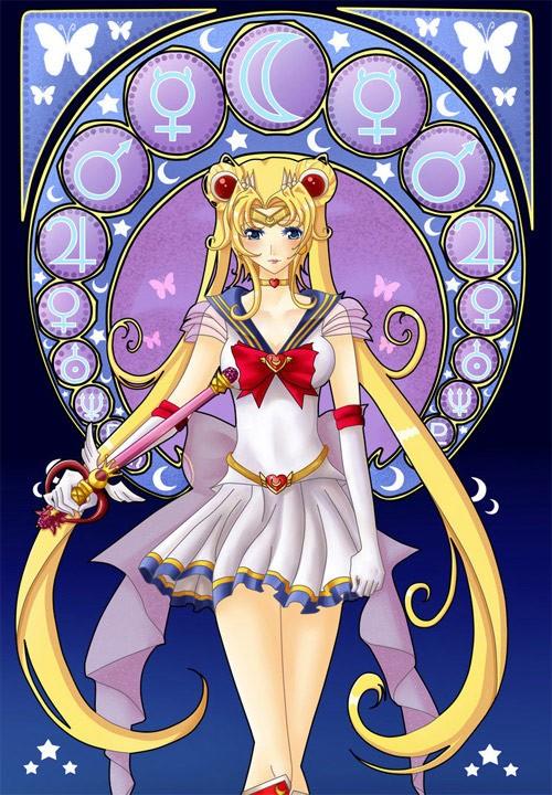 动漫作品《美少女战士》插画欣赏(3)