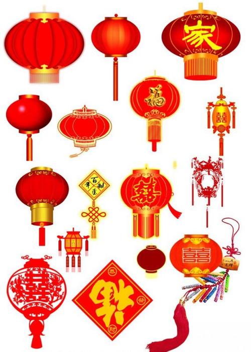元宵节红灯笼简笔画-漂亮的红灯笼