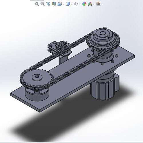 链条驱动机构solidworks模型
