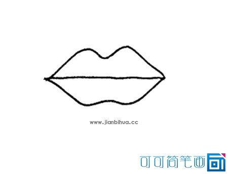嘴巴简笔画图片大全_嘴巴图片手绘图
