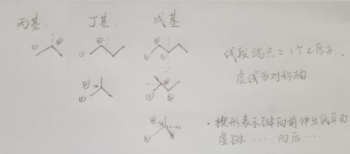 于是我们知道甲基和乙基是没有同分异构体的,算上两种 丙基,丁基,戊基