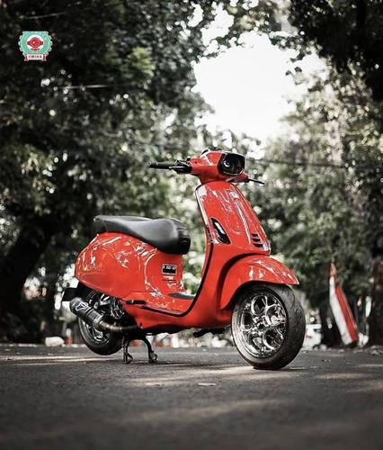 vespa150红冲刺和黑春天改装分享