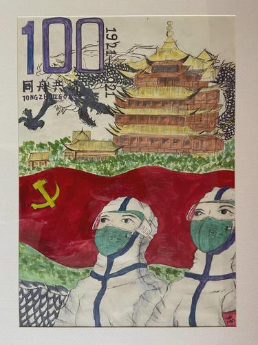 每一幅画表达的都是对党和国家的热爱,对美好生活的憧憬,对红色文化的