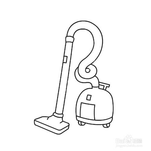 简笔画-如何画吸尘器的简笔画