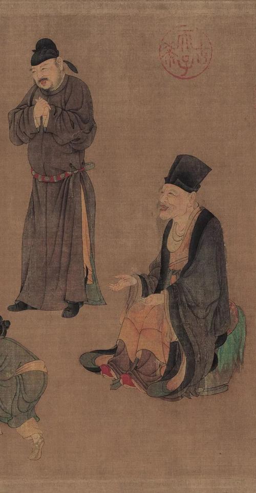 中国画 元 任仁发《张果老见明皇图卷》高清鉴赏   此卷是元代画家