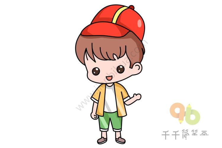 怎么快速画男孩简笔画,小男孩简笔画图片,可爱小男孩简笔画步骤