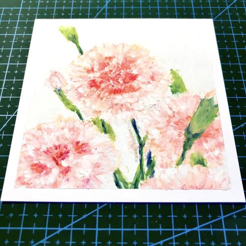 油画棒 花 康乃馨