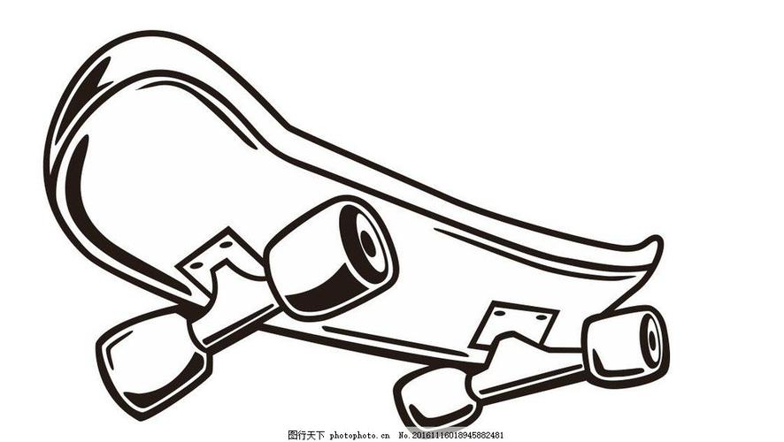 运动黑白画滑板 (第1页)