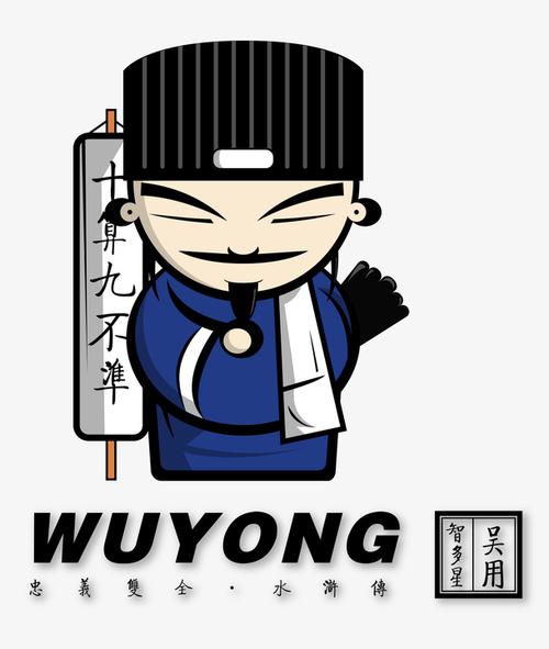 卡通诸葛亮矢量