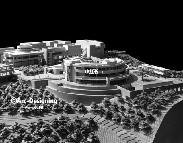 【建筑模型】迈耶作品_盖蒂中心getty_建筑_建筑模型