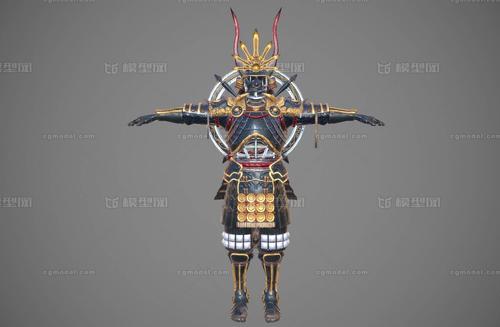 pbr 次世代 日本武士盔甲  武士铠甲  日本战国 幕府时代 武士 将军