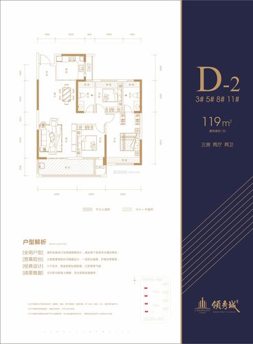 监利忆美·领秀城户型图-d-2户型,忆美·领秀城户型图