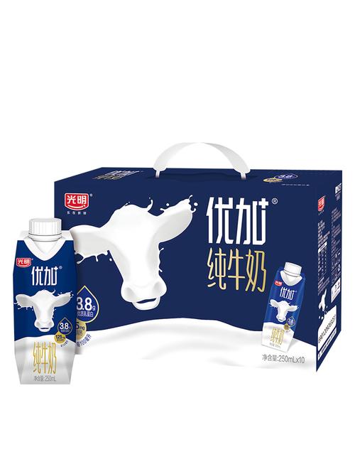 光明优加蛋白纯牛奶梦幻250ml10盒整箱早餐纯牛奶