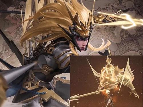 马超神威皮肤建模超帅,技能特效召唤4个金色英灵帅哭了