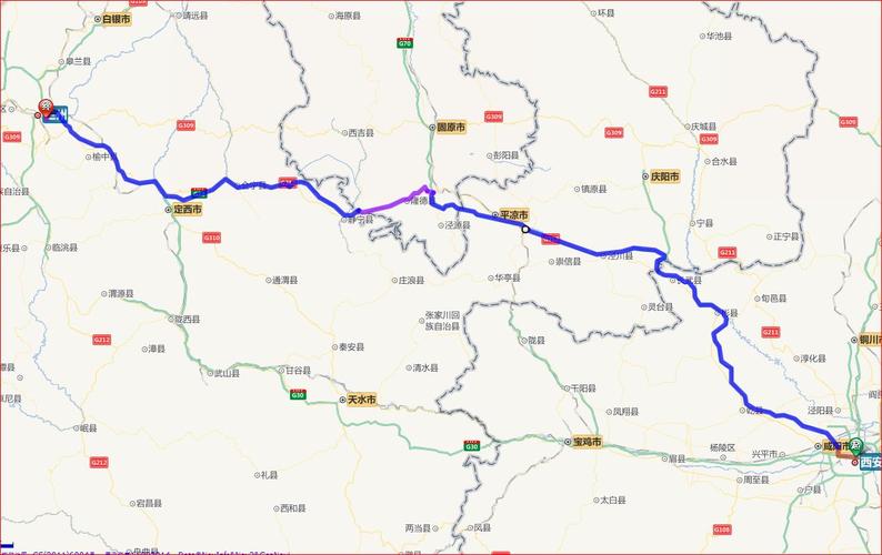 走平凉是650公里,过路费250,天水高速没有通车就主要走这面.