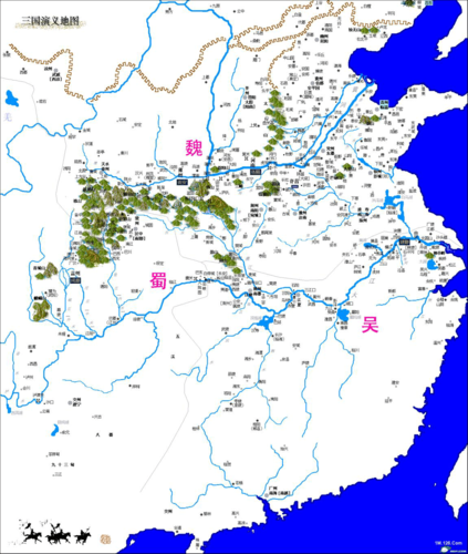 三国势力分布详细