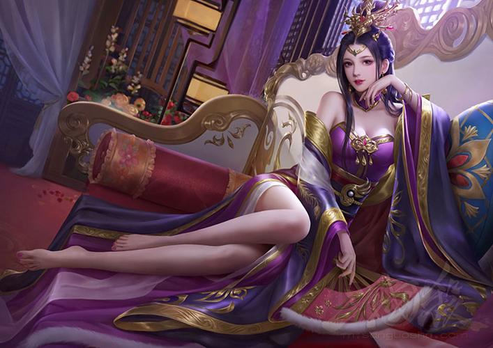 三国杀:蔡夫人10张皮肤插画欣赏