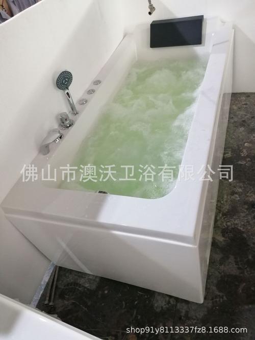 厂家直供亚克力浴缸冲浪按摩浴缸恒温浴缸家用活动裙边小浴缸浴池