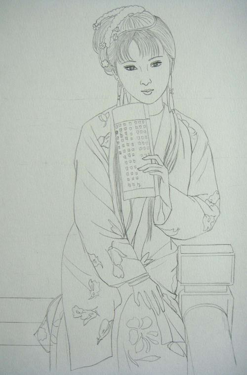 古装素描简笔画集