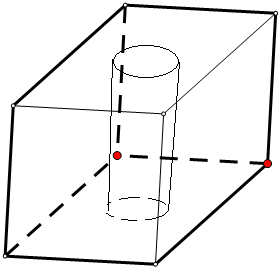 如图是一个空间几何体的三视图(俯视图外框为正方形)