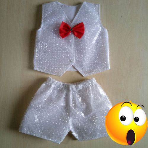 废品手工制作服装 儿童环保男女童舞台走秀演出服子装