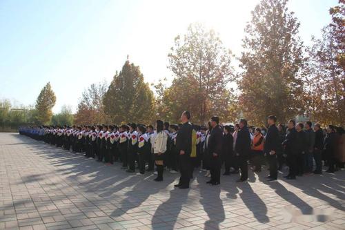 "厉行节约,反对浪费"——赵县第四中学举行主题升旗仪式