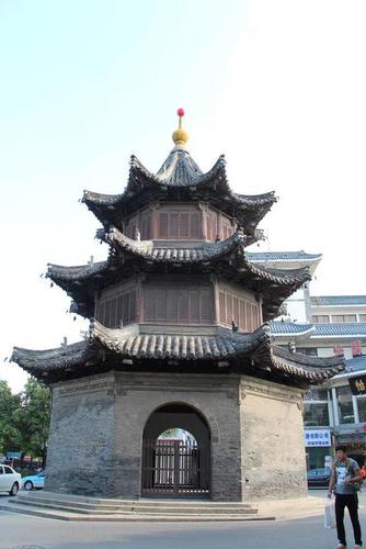 扬州四望楼 明代重檐攒尖 重檐三滴水(三重檐)】