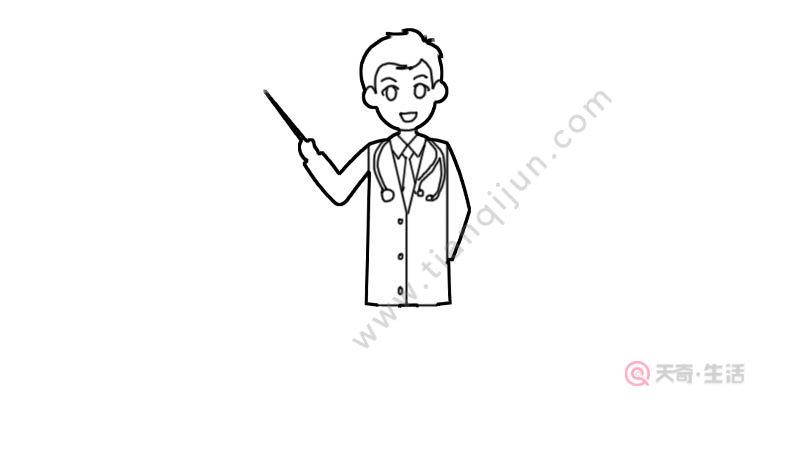 医生全身简笔画怎么画 医生全身简笔画画法