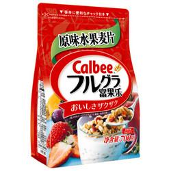 卡乐比calbee 日本进口水果麦片零食 冲饮谷物 营养早餐燕麦片700g *2