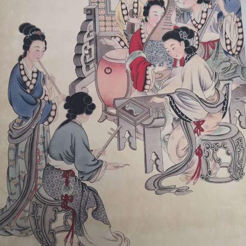 捡漏了,中堂画一幅《八美图》