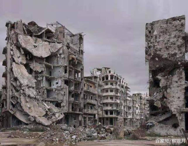 叙利亚战争废墟