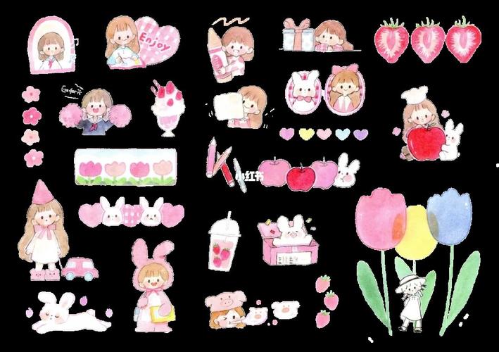 电子手帐素材|阿卓系列_素材_手帐_电子手帐素材_兴趣