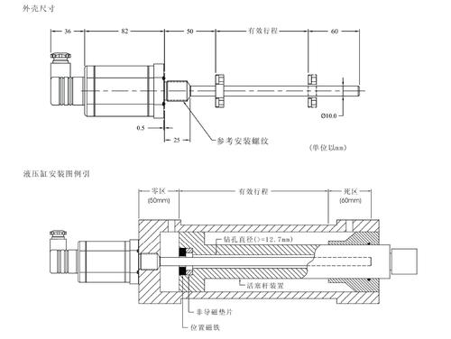 174-0100 油缸内置式位移传感器