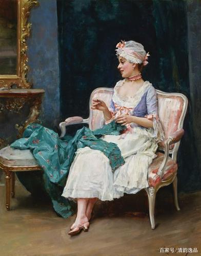 西班牙艺术家raimundo de madrazo y garreta油画作品