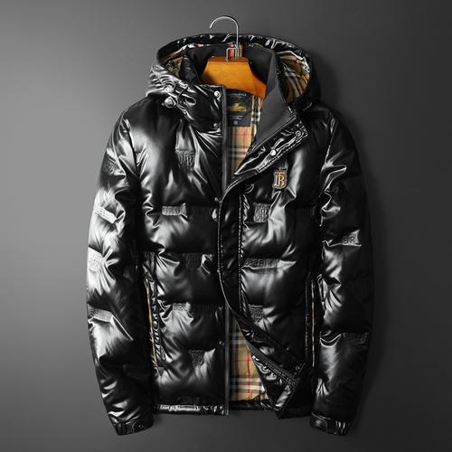 burberry连帽羽绒服