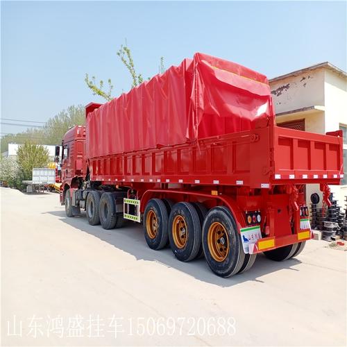 厦门轻型钢三线六桥低平板半挂车自重价格