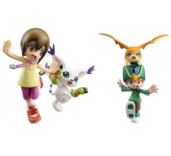 数码宝贝 八神嘉儿 迪路兽 高石武 巴达兽 盒装手办模型公仔