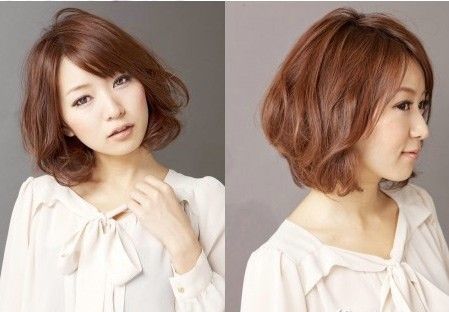 中短卷发发型图片大全