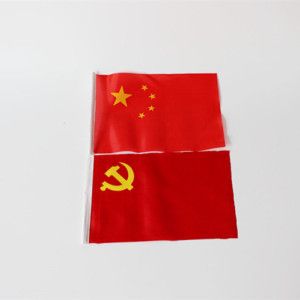 中国国旗党旗 手摇旗手持小国旗党旗手挥旗五星红旗小