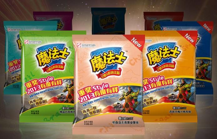 华丰魔法士干脆面 整箱 30包*48g 大包装 干吃面 多味