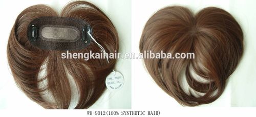 fashion full hand-knotting clip in women top hair piece