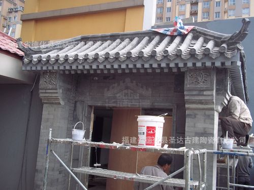 古建青砖 青瓦 琉璃瓦 陶瓷 仿古屋顶 瓦筒瓦板 德化陶瓷工厂