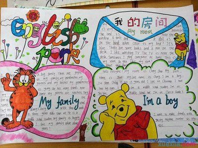 小学英语我的家手抄报 小学英语手抄报