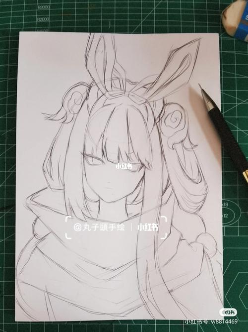 王者荣耀里的公孙离绘画过程 .