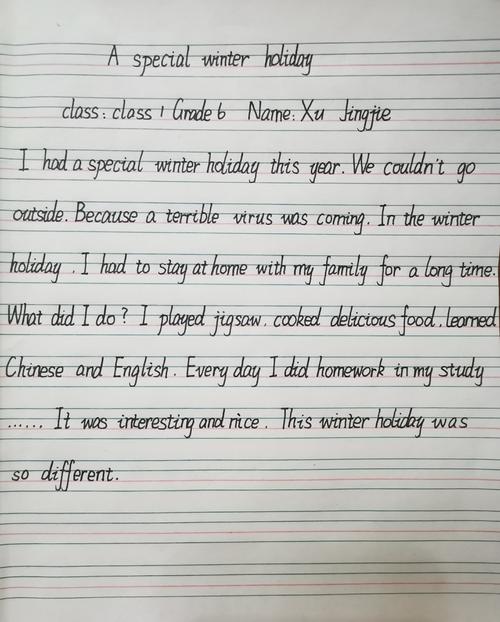 记录这个特殊的寒假 ―601英语写作篇