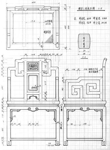 干货分享中国古典家具制作手绘图纸100张详情图