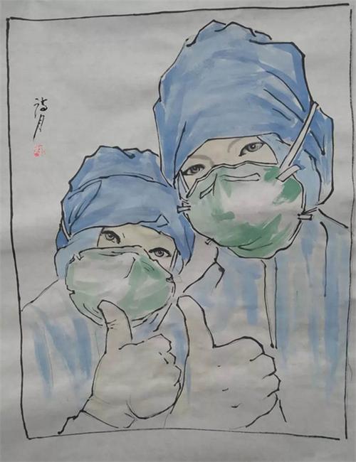 致敬抗疫英雄太原美术家历时1个月完成系列作品