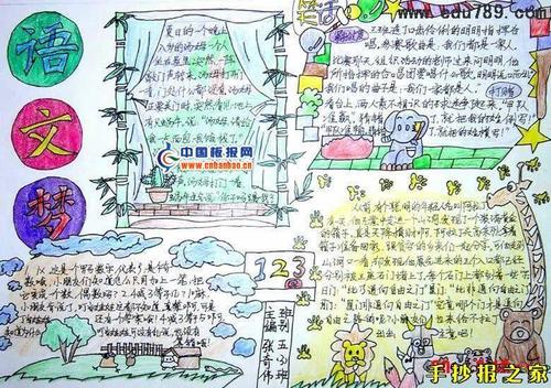 我学会了做饭手抄报五年级